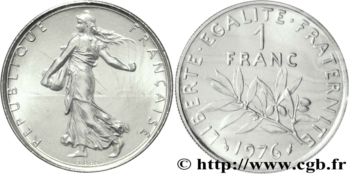 1 franc Semeuse, nickel 1976 Pessac F.226/21 FDC68 