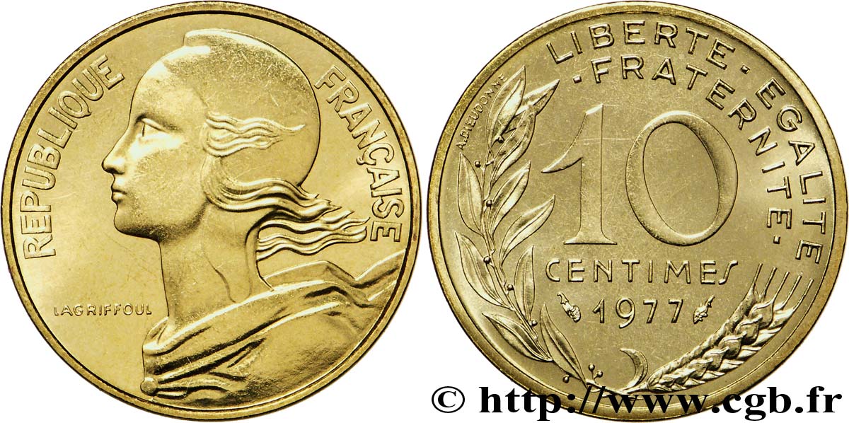 10 centimes Marianne 1977 Pessac F.144/17 FDC 