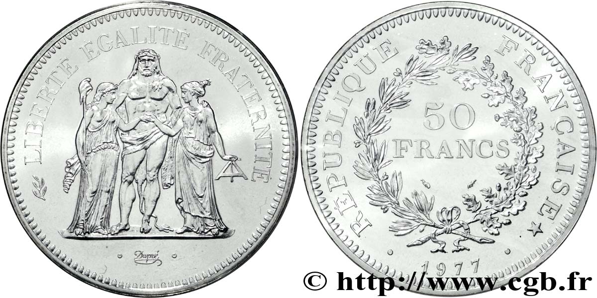 50 francs Hercule 1977  F.427/5 MS68 