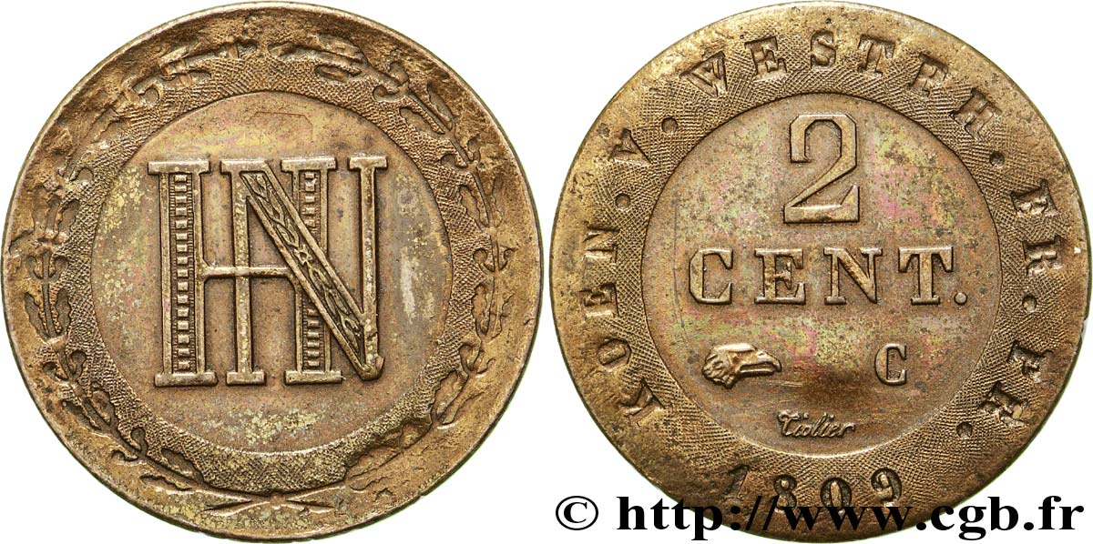 2 cent. 1809 Cassel VG.2039  SUP 