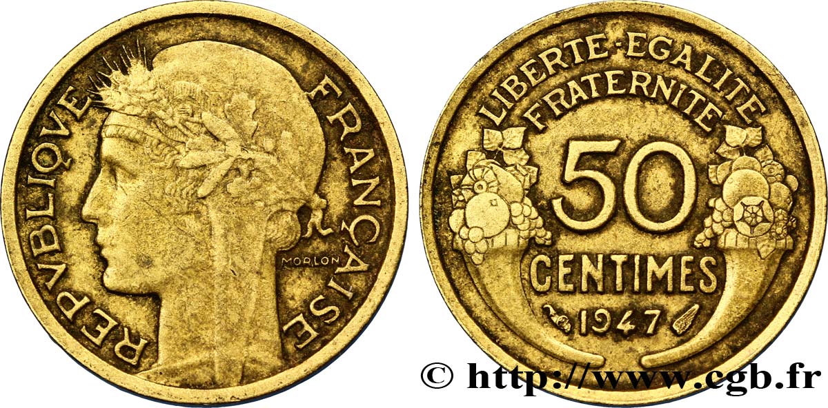 50 centimes Morlon 1947 Paris F.192/19 SS45 