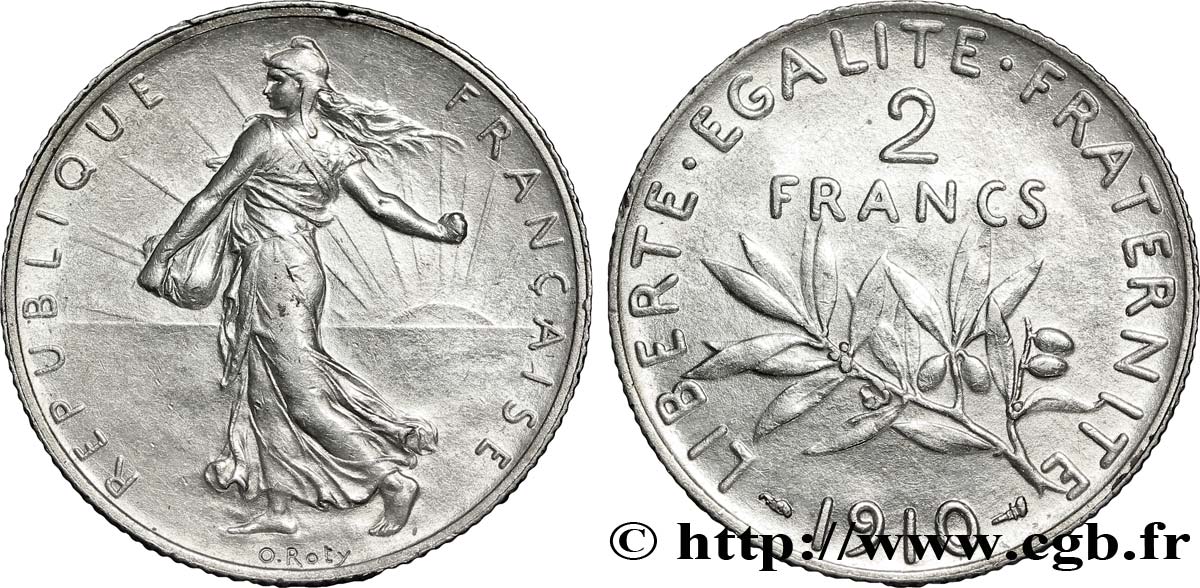 2 francs Semeuse 1910  F.266/12 SUP58 
