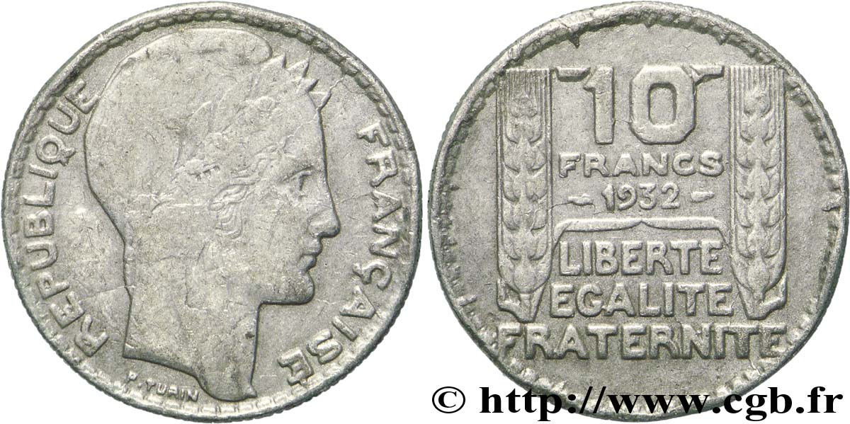 Faux de 10 francs Turin 1932  F.360/5 var. TTB40 