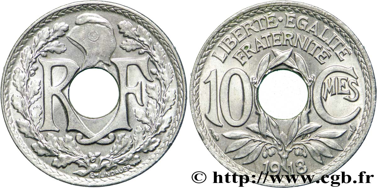 10 centimes Lindauer 1918  F.138/2 SPL63 
