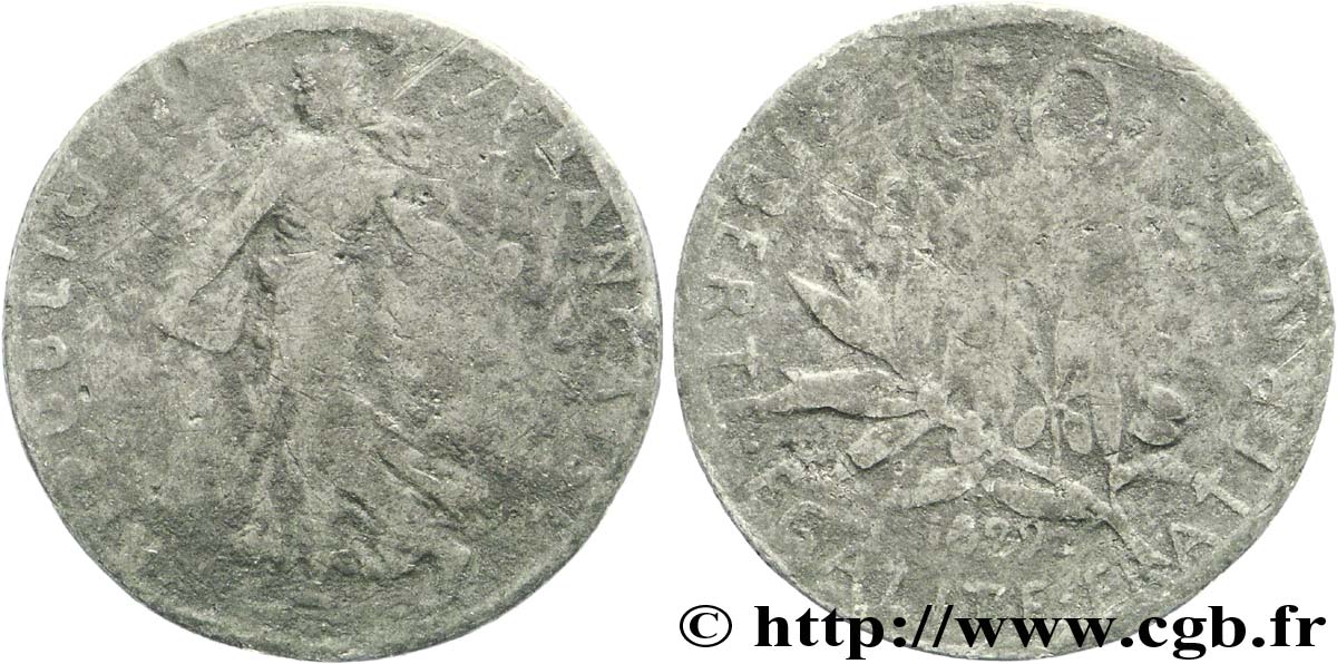 Faux de 50 centimes Semeuse 1899  F.190/5 var. SGE8 