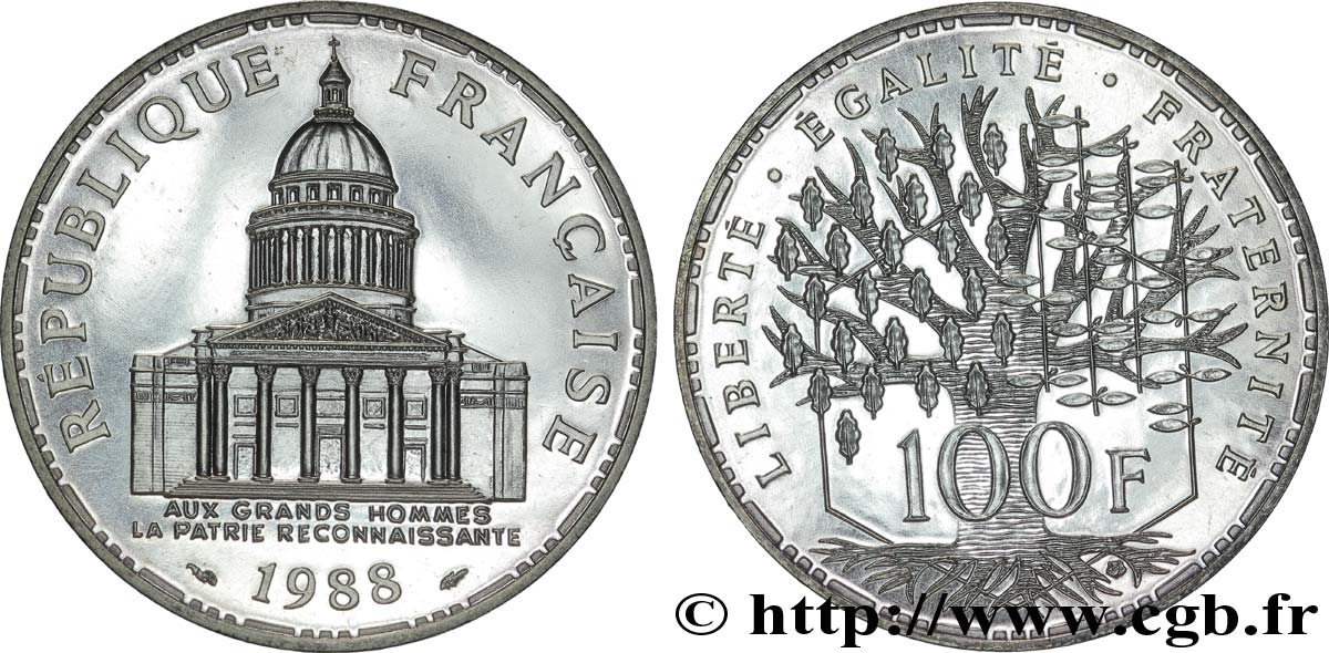 100 francs Panthéon 1988  F.451/8 SPL64 