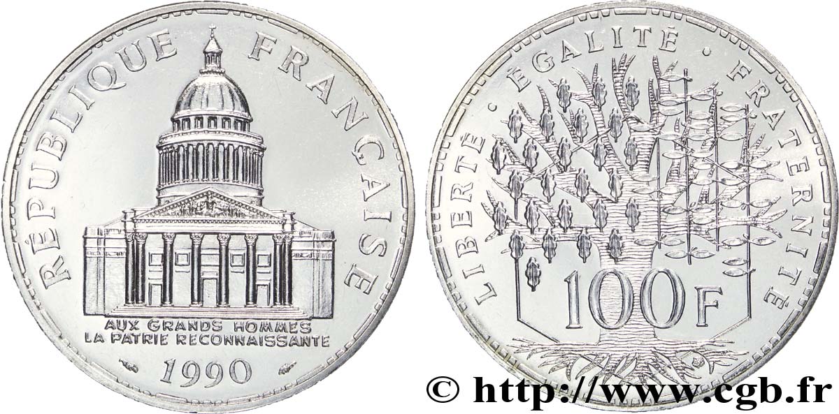 100 francs Panthéon 1990  F.451/10 fST64 