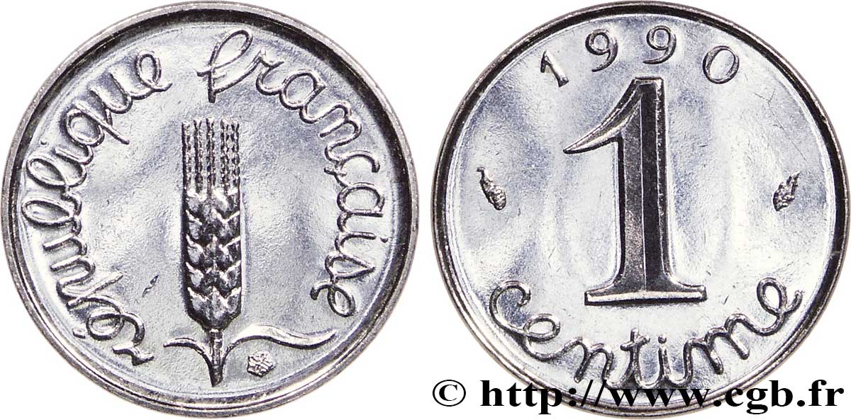 1 centime Épi 1990 Pessac F.106/47 SUP58 