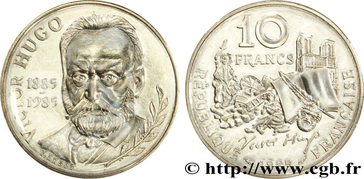 10 francs Victor Hugo 1985 Pessac F.370/2 FDC70 