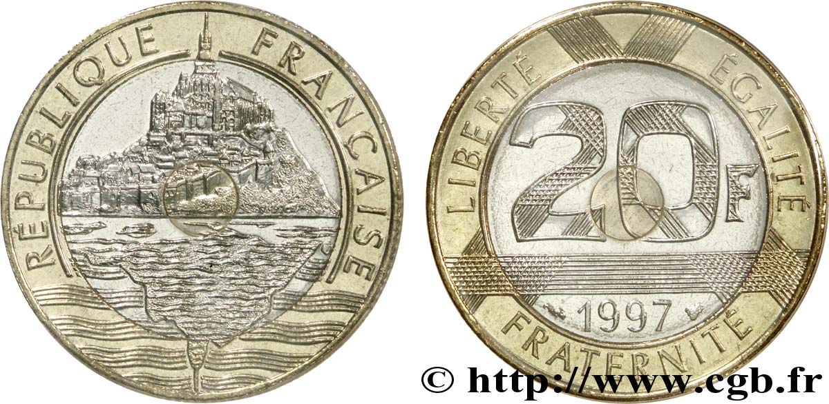 20 francs Mont Saint-Michel 1997 Pessac F.403/13 FDC 