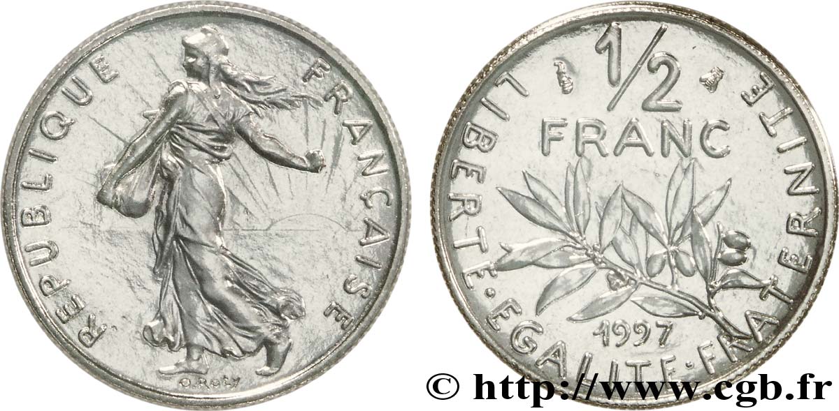 1/2 franc Semeuse 1997 Pessac F.198/40 MS 