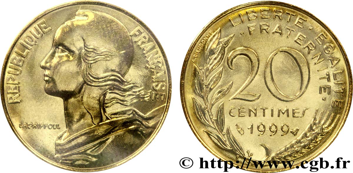 20 centimes Marianne 1999 Pessac F.156/43 ST68 