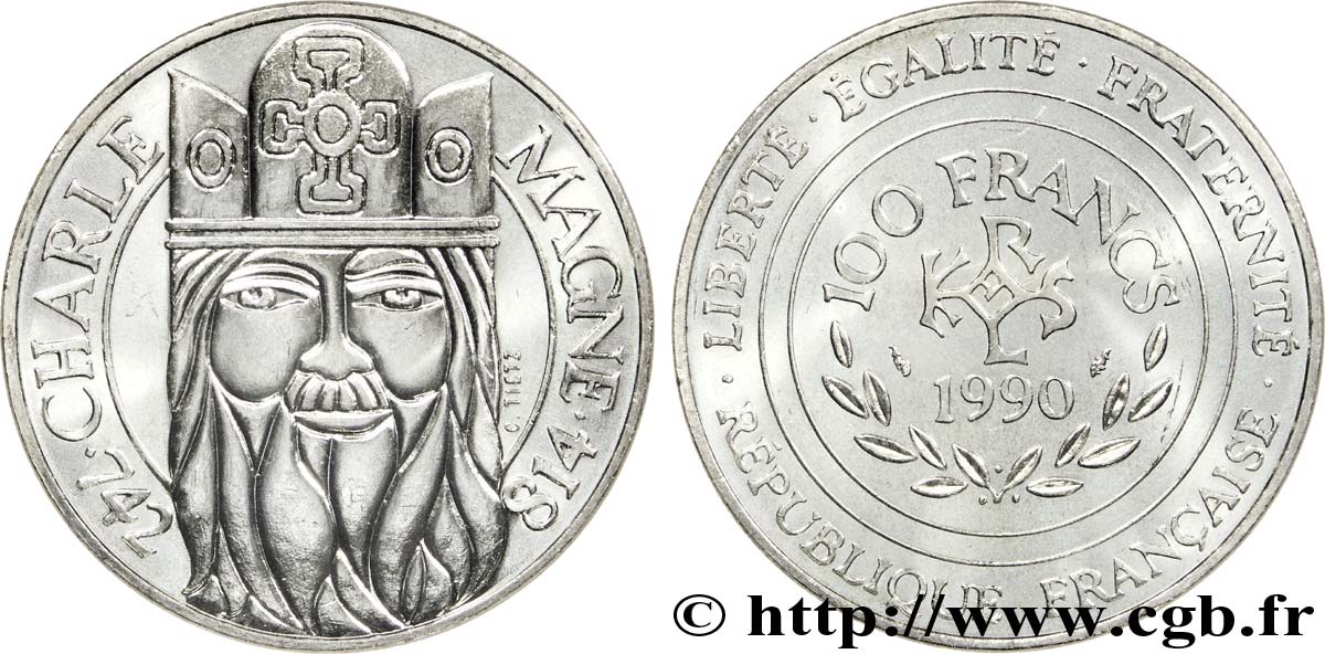 100 francs Charlemagne 1990  F.458/2 SPL63 