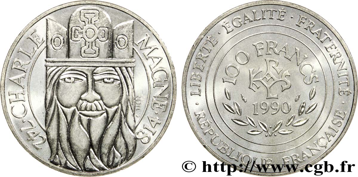 100 francs Charlemagne 1990  F.458/2 SPL62 
