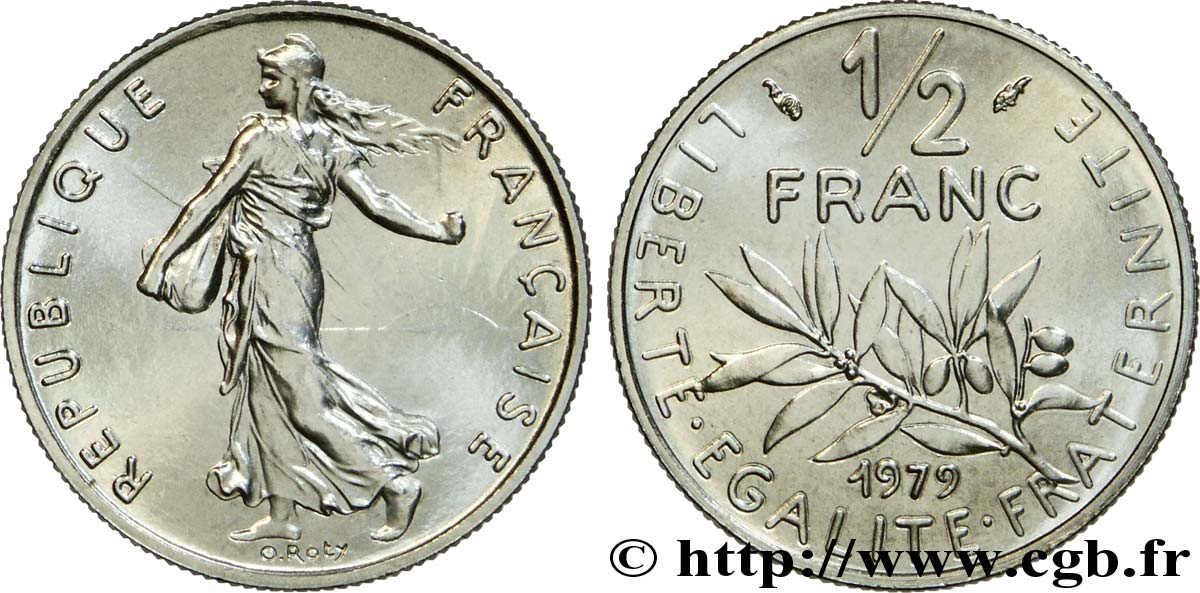1/2 franc Semeuse 1979 Pessac F.198/18 FDC65 