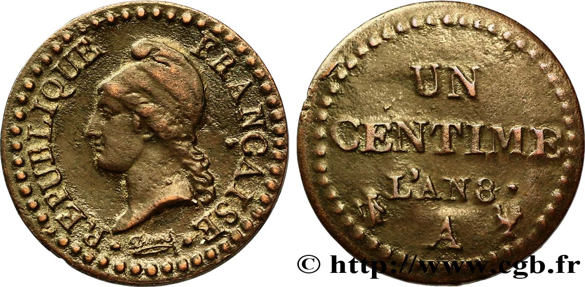 Un centime Dupré 1800 Paris F.100/24 TTB45 