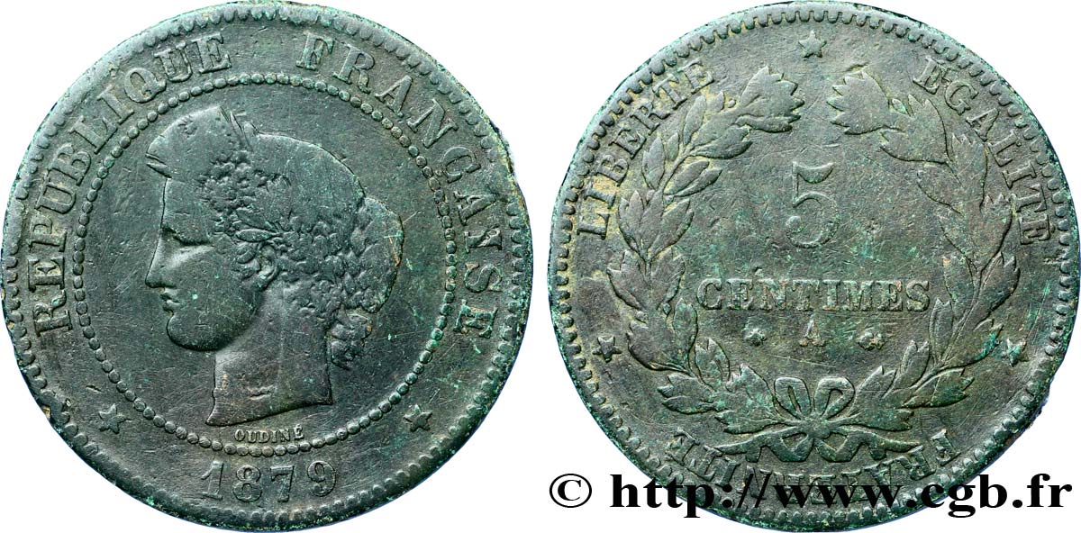 5 centimes Cérès 1879 Paris F.118/20 B12 