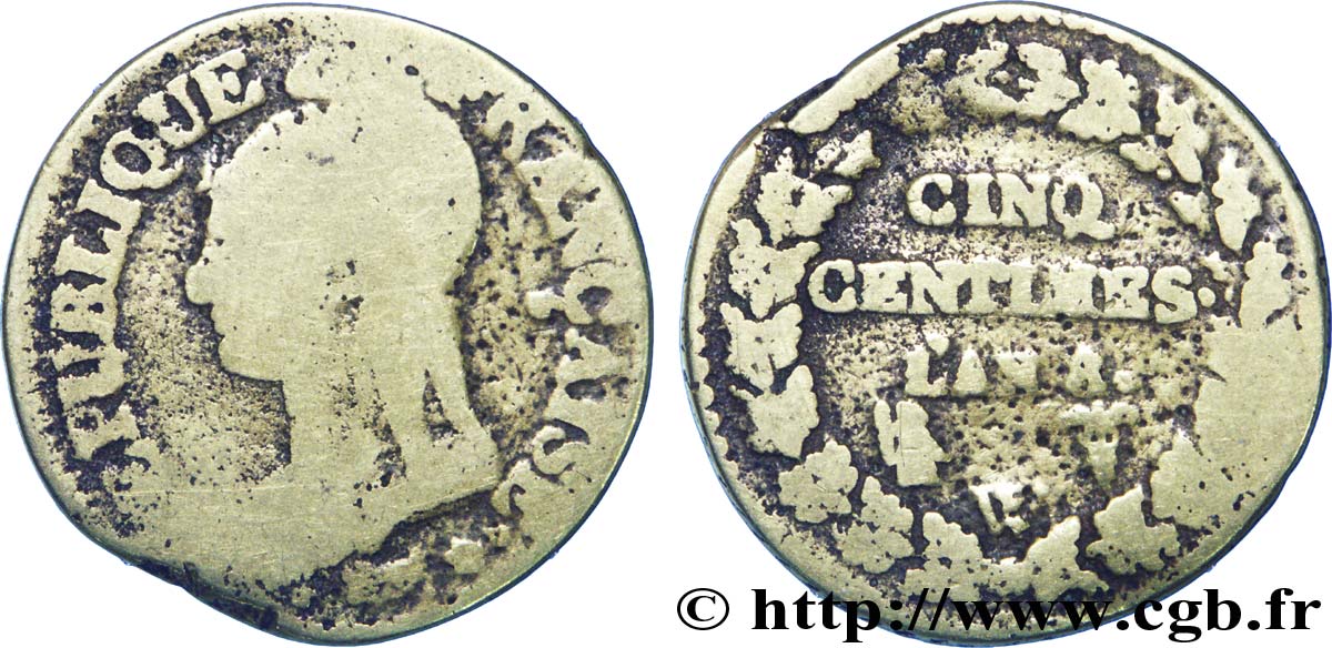 Faux de Cinq centimes Dupré, grand module 1800 Lille F.115/134 var. TB20 