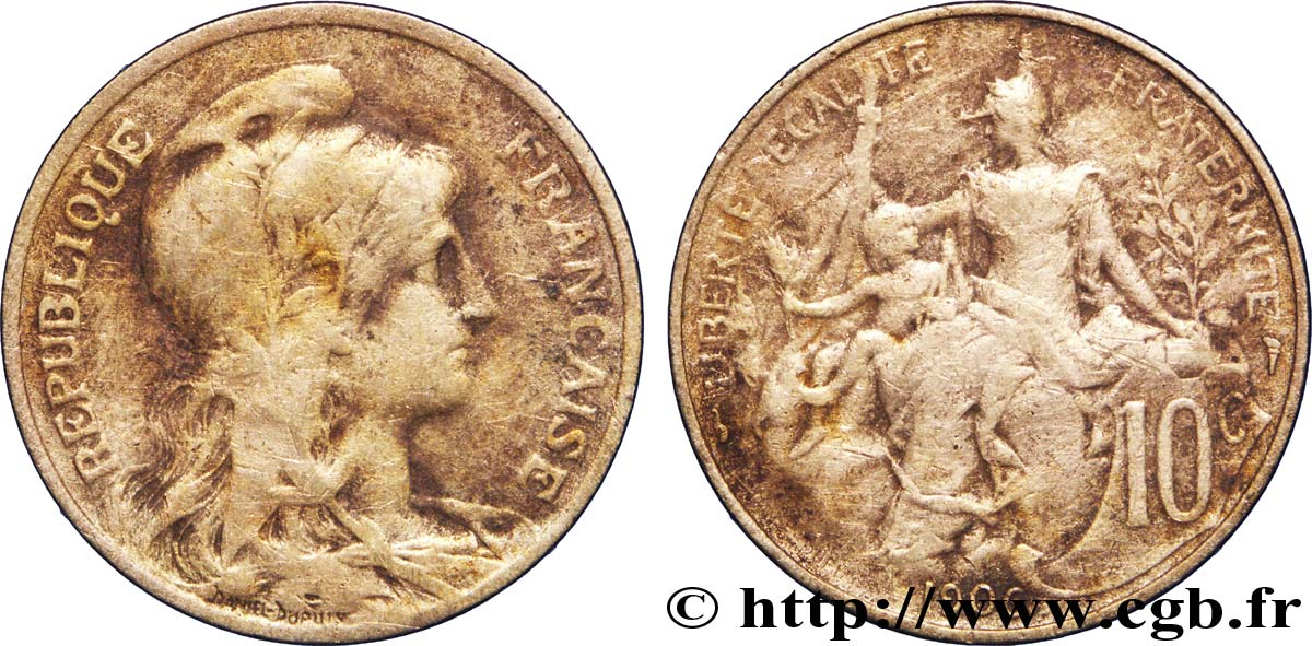10 centimes Daniel-Dupuis 1906  F.136/15 BB40 