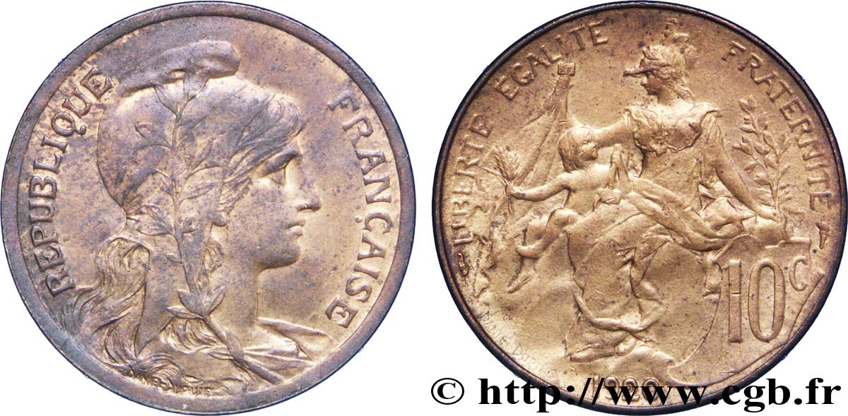 10 centimes Daniel-Dupuis 1920  F.136/29 EBC58 