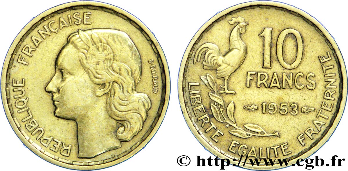 10 francs Guiraud 1953  F.363/8 SS 