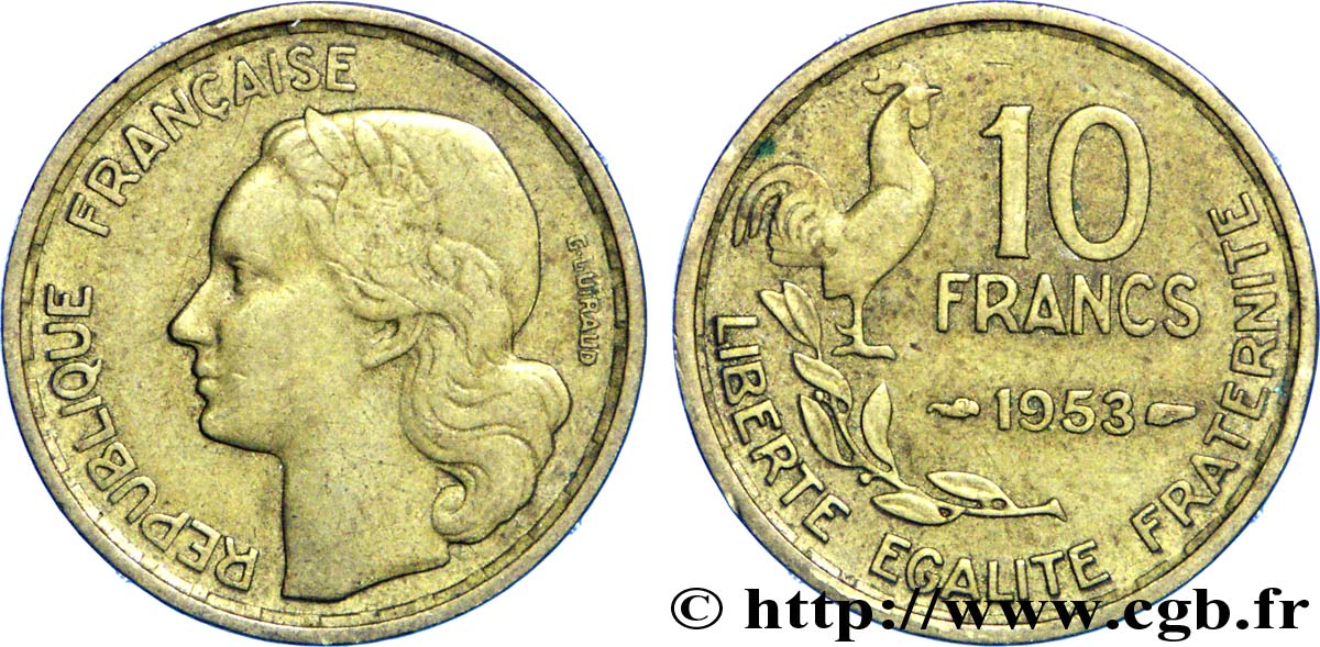 10 francs Guiraud 1953  F.363/8 MBC45 