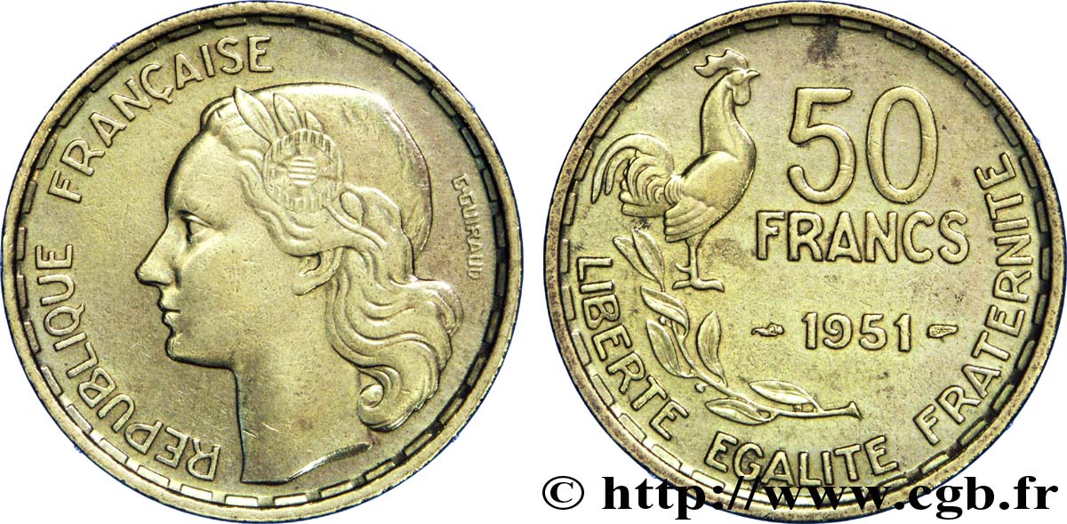 50 francs Guiraud 1951  F.425/5 BB 