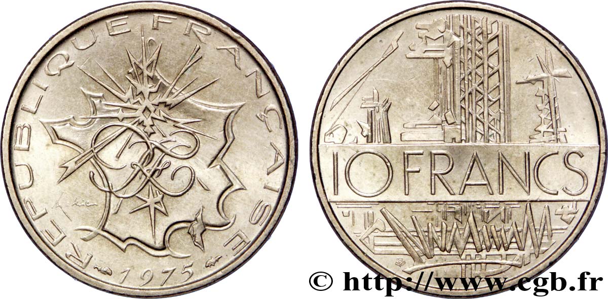 10 francs Mathieu 1975 Pessac F.365/3 VZ60 