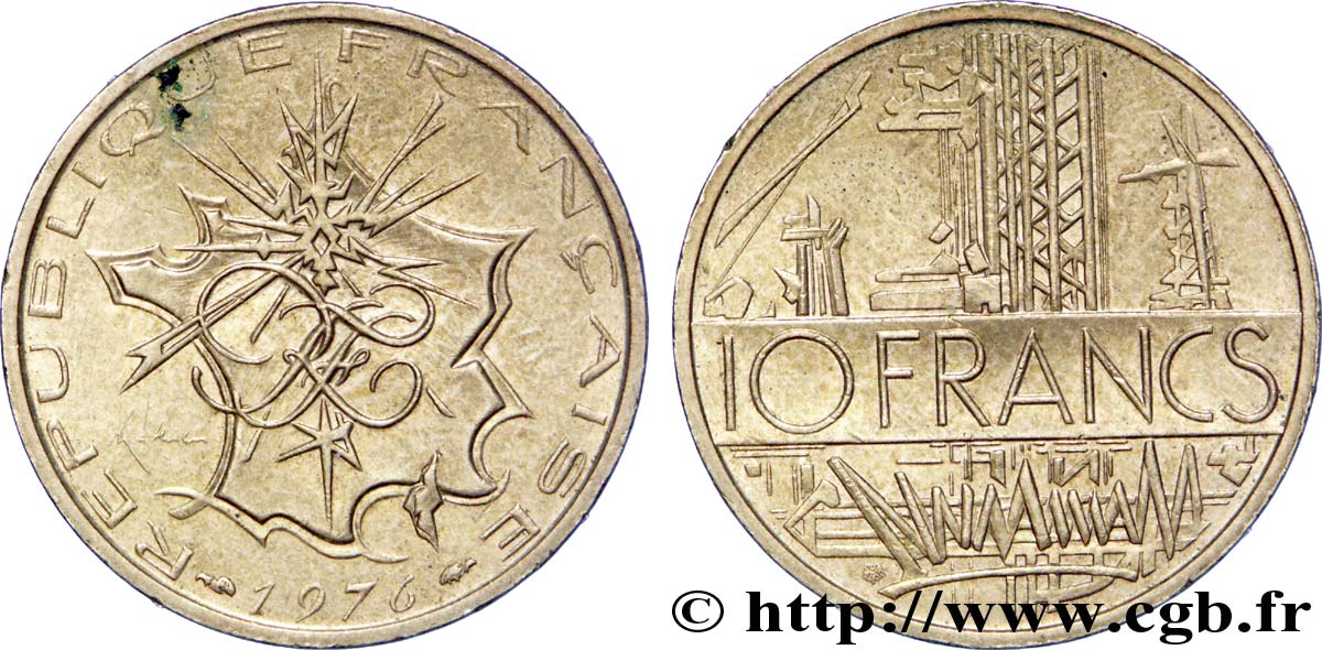 10 francs Mathieu 1976 Pessac F.365/4 TTB52 