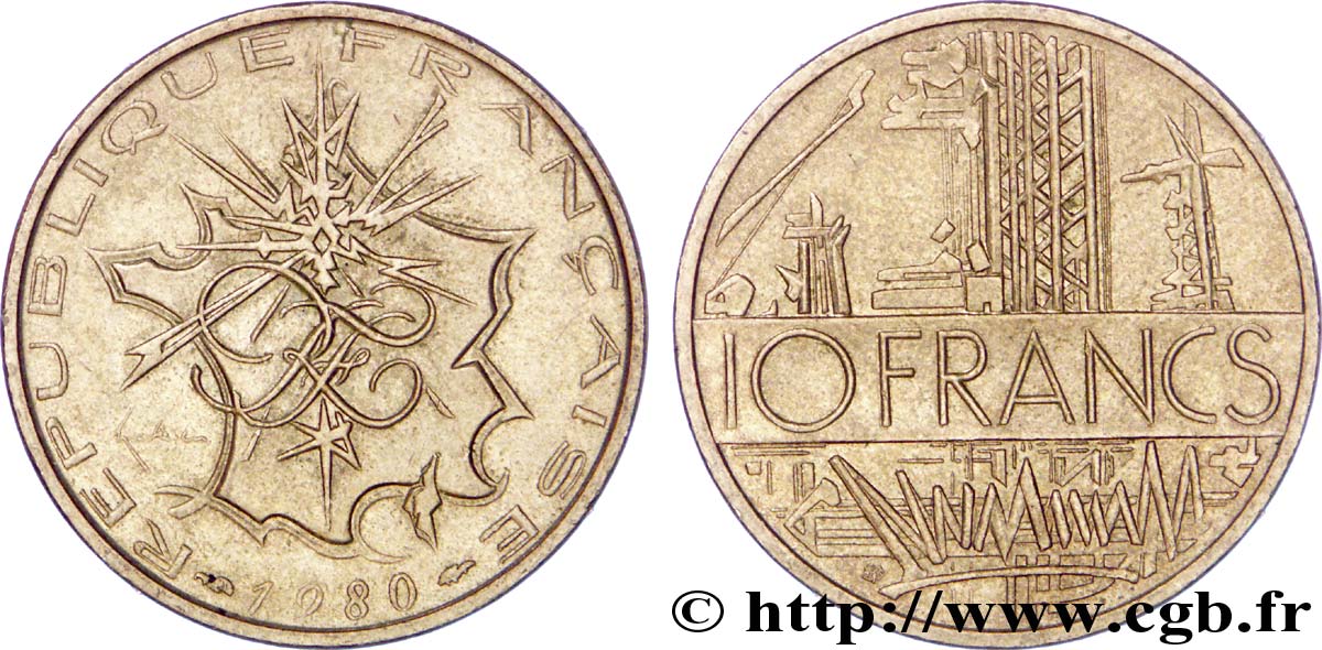 10 francs Mathieu 1980 Pessac F.365/8 AU52 