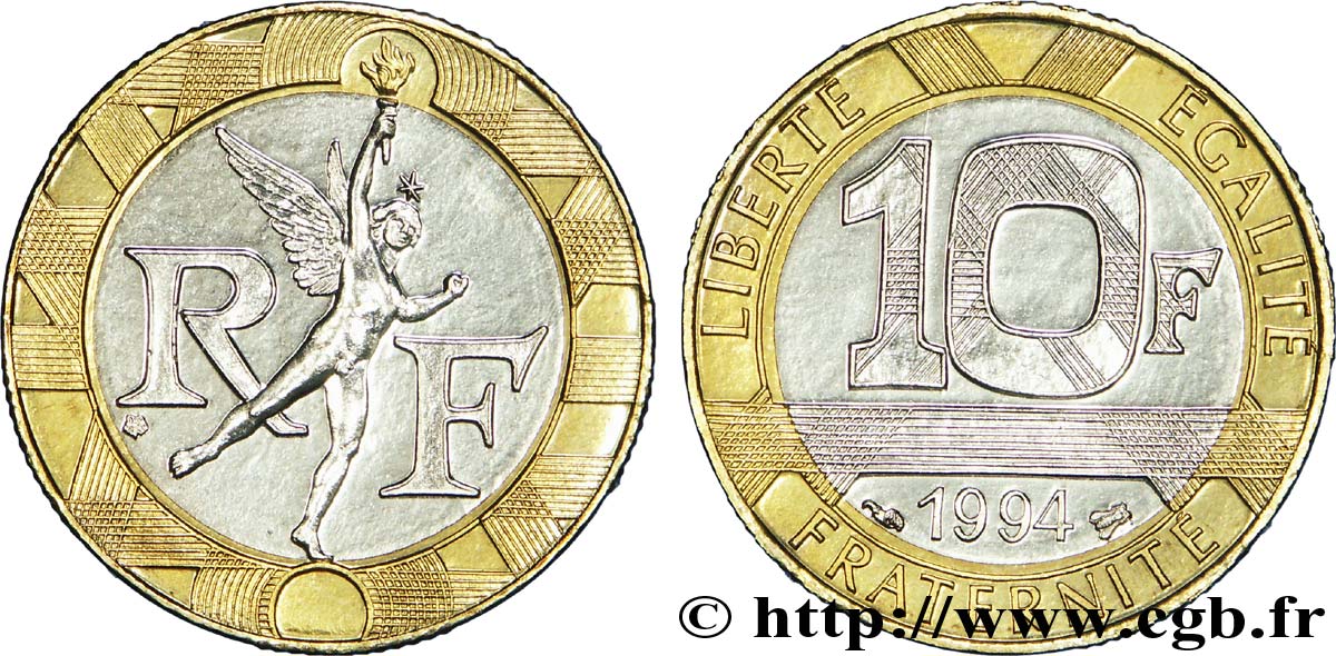10 francs Génie de la Bastille 1994 Pessac F.375/11 SC63 