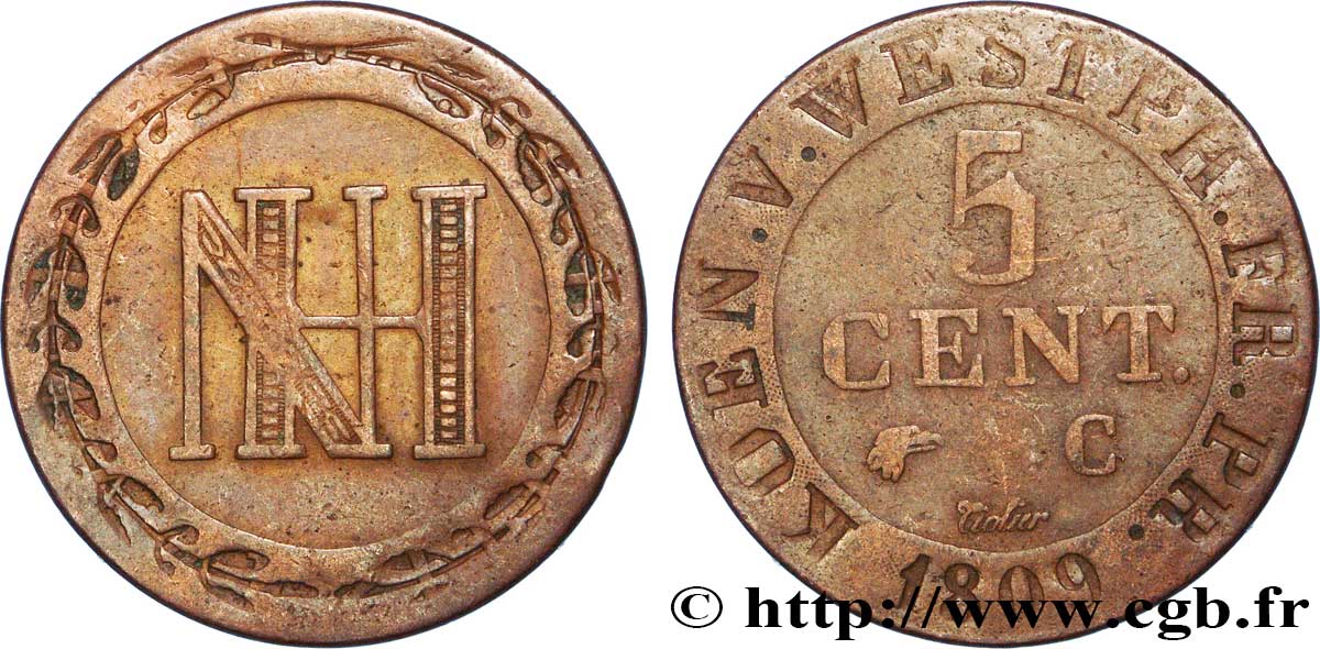 5 cent. 1809 Cassel VG.2034  TB20 