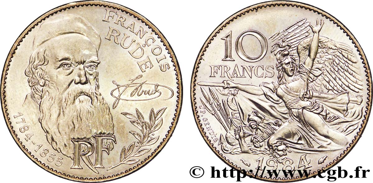 10 francs François Rude, tranche A 1984  F.369/2 SPL64 