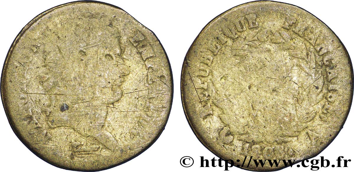 Faux de Demi-franc Napoléon Ier tête laurée, République française 1808 Paris F./ var. B6 