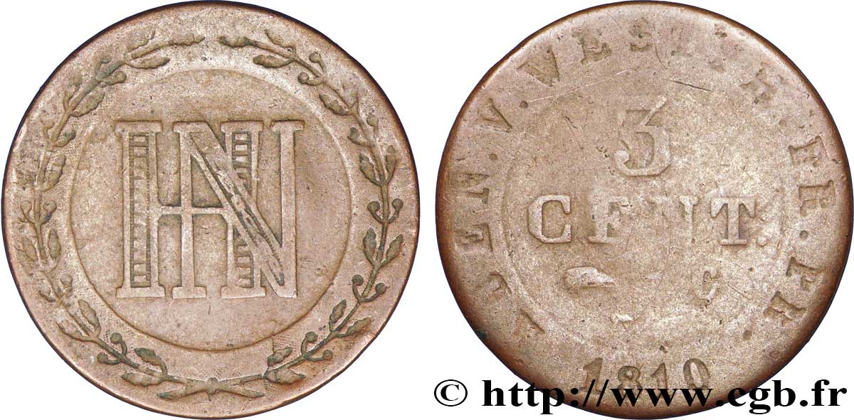 3 cent. 1810 Cassel VG.2037  SGE12 