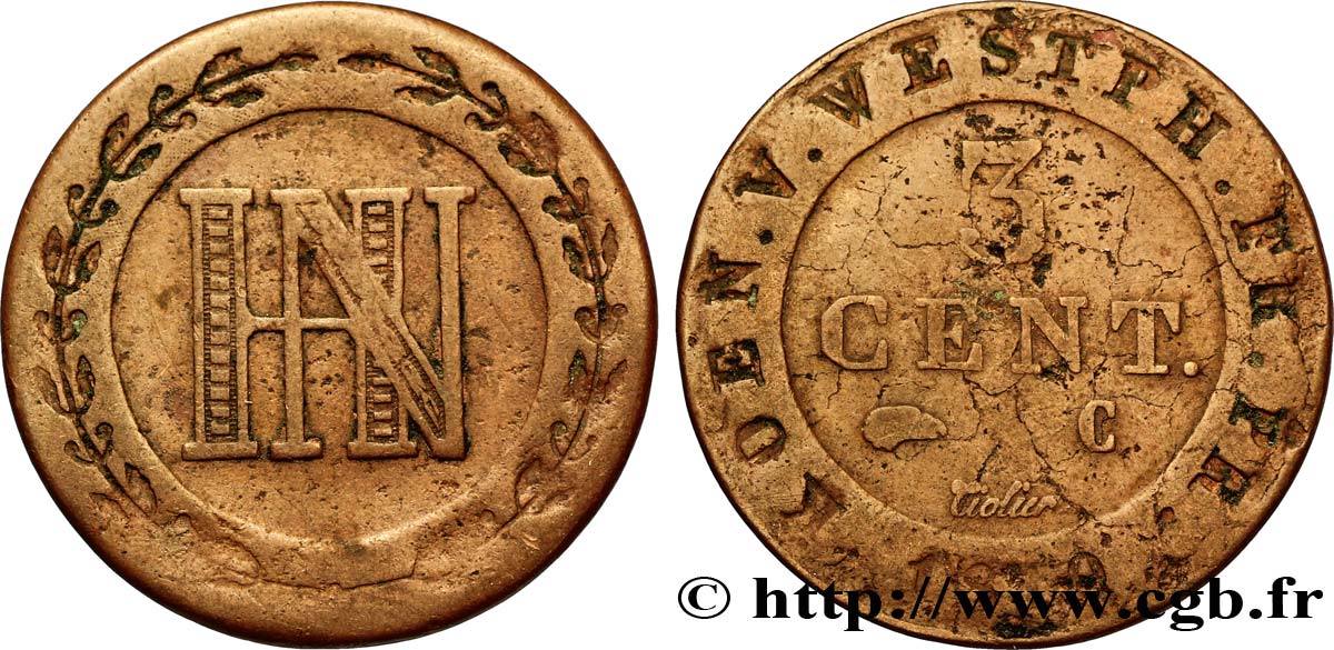 3 cent. 1809 Cassel VG.2036  TB20 