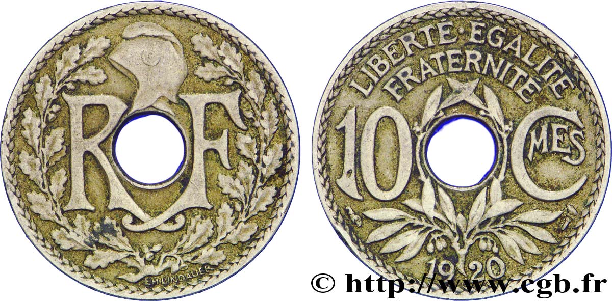 10 centimes Lindauer 1920  F.138/4 XF45 