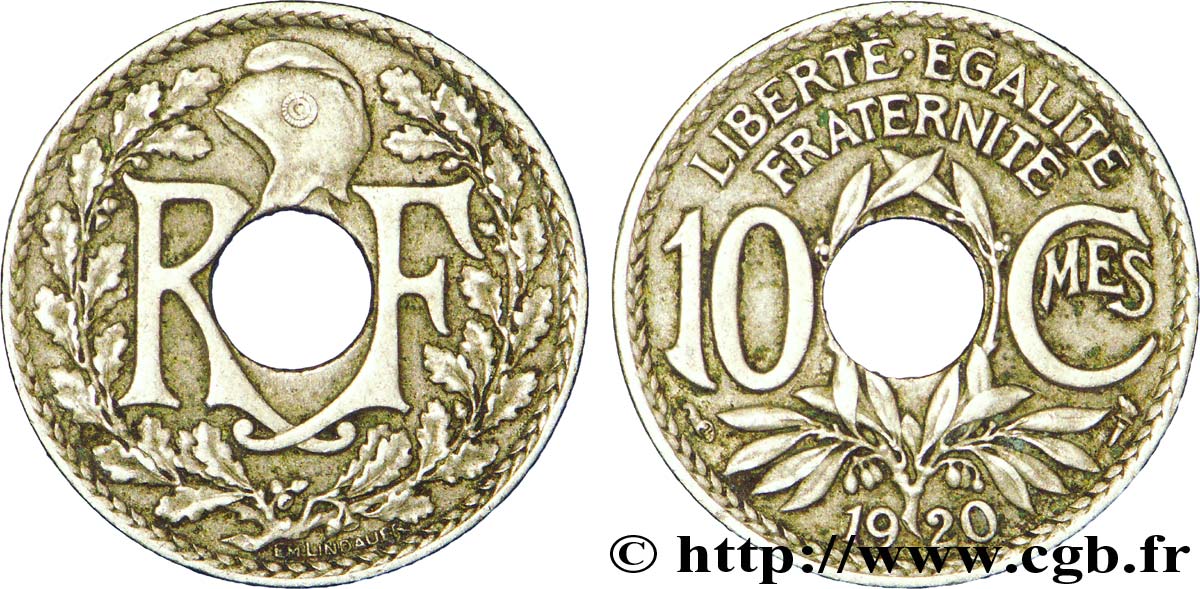 10 centimes Lindauer 1920  F.138/4 XF48 