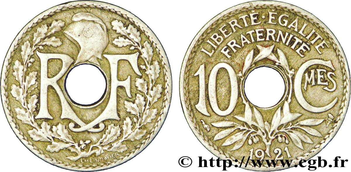 10 centimes Lindauer 1921  F.138/5 TTB40 