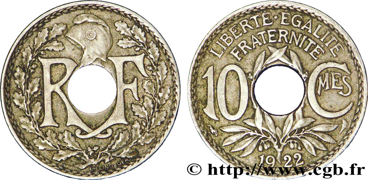 10 centimes Lindauer 1922  F.138/6 XF48 