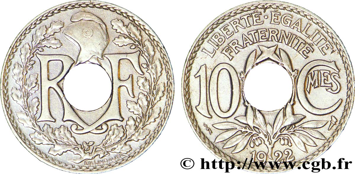 10 centimes Lindauer 1922 Poissy F.138/7 TTB50 