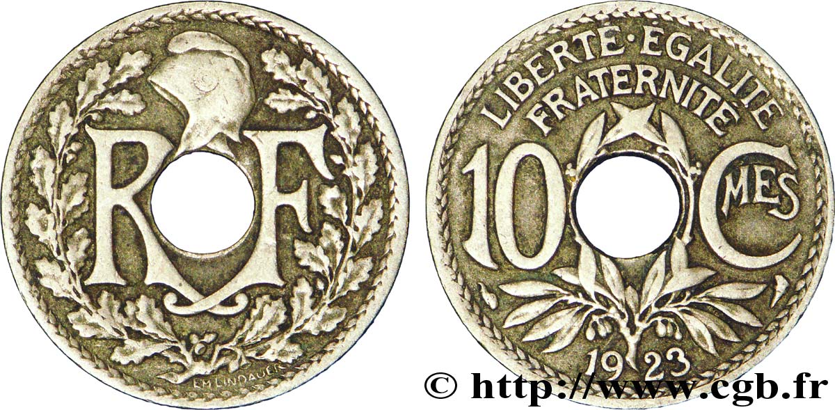 10 centimes Lindauer 1923  F.138/8 TTB45 