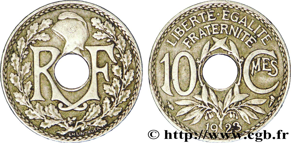 10 centimes Lindauer 1923  F.138/8 XF48 