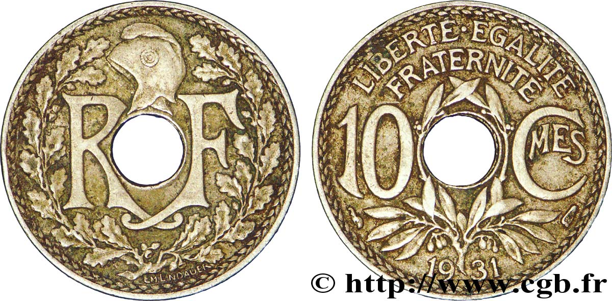 10 centimes Lindauer 1931  F.138/18 XF48 