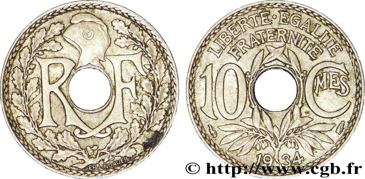 10 centimes Lindauer 1934  F.138/21 TTB48 