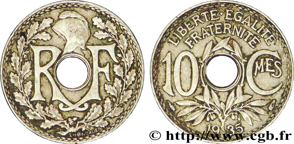 10 centimes Lindauer 1935  F.138/22 TTB40 