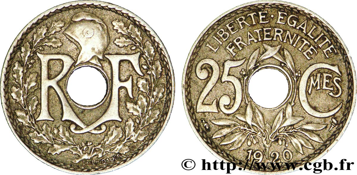25 centimes Lindauer 1920  F.171/4 TTB48 