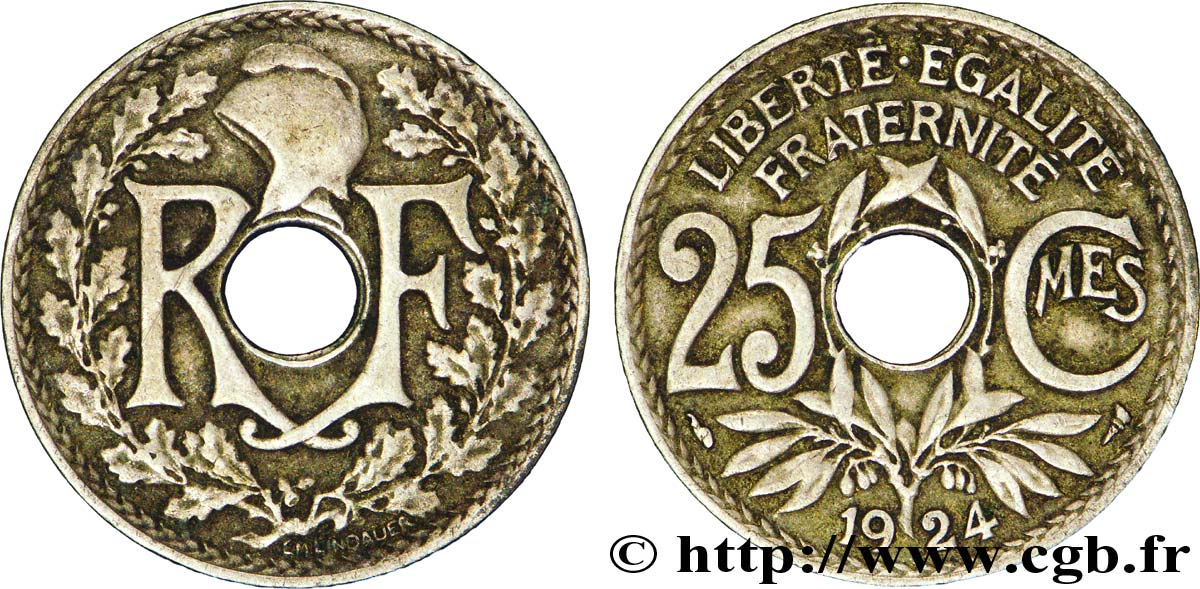 25 centimes Lindauer 1924  F.171/8 TB35 