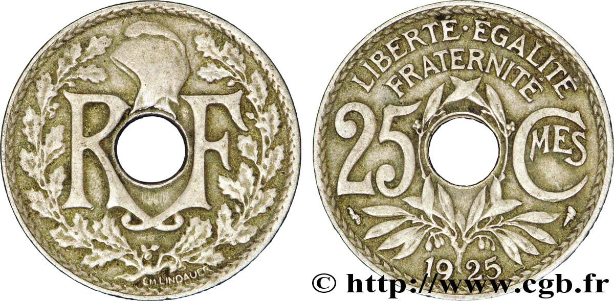 25 centimes Lindauer 1925  F.171/9 TB35 