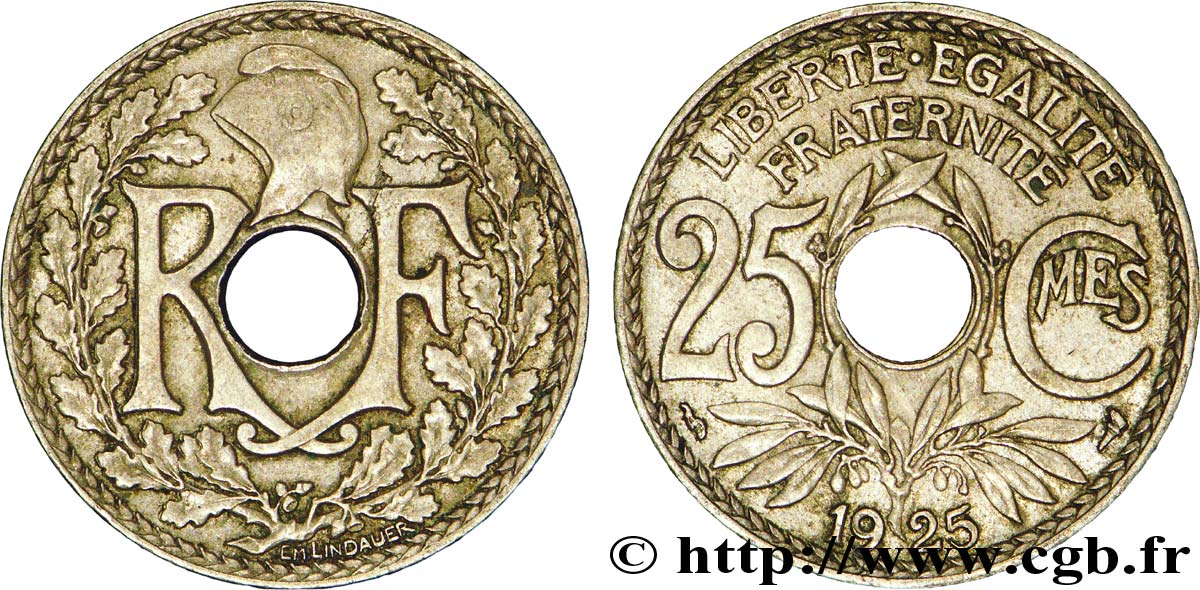 25 centimes Lindauer 1925  F.171/9 BB45 